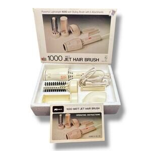 Vintage 1000 Watt Styling Brush with 5 Attachments